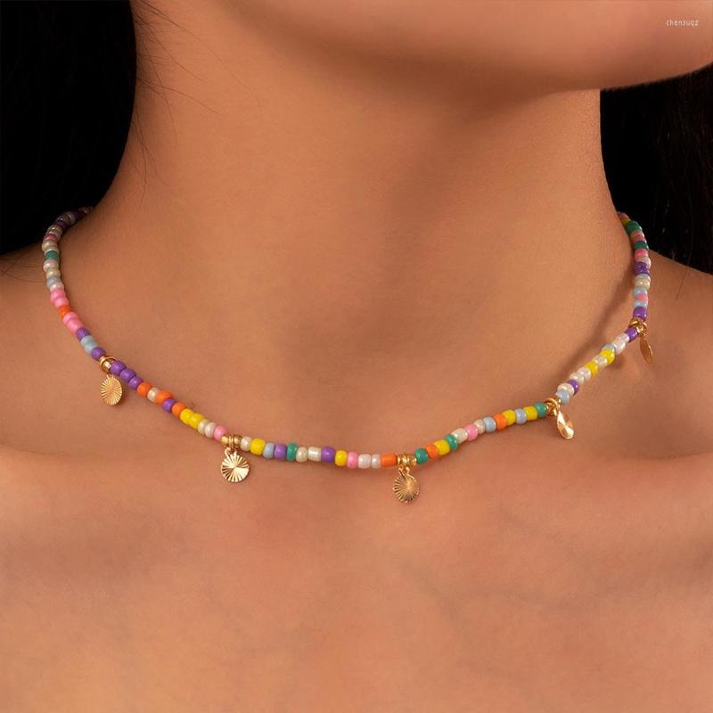 Choker Bohemian Rice Beads Necklace For Women Alloy Small Round Brand Personality Pendant Trend Beach Summer Fashion Charm Jewel
Choker Bohemian Rice Beads Necklace For Women Alloy Small Round Brand Personality Pendant Trend Beach Summer Fashion Charm Jewel