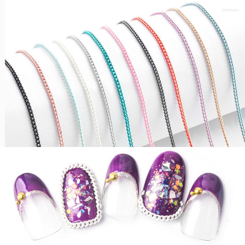 Nail Art Decorations 1 Piece Metal Chains Metallic Punk Striping Line Stainless Steel Chain 3D DIY Tools Manicure Accessories
Nail Art Decorations 1 Piece Metal Chains Metallic Punk Striping Line Stainless Steel Chain 3D DIY Tools Manicure Accessories