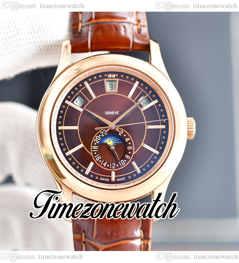 40mm 5205R-010 5205G Automatic Mens Watch Complications Annual Calendar Brown Dial Moon Phase Rose Gold Case Brown Leather Strap Watches Timezonewatch E235A4, Custom waterproofing service
40mm 5205R-010 5205G Automatic Mens Watch Complications Annual Calendar Brown Dial Moon Phase Rose Gold Case Brown Leather Strap Watches Timezonewatch E235A4, Custom waterproofing service