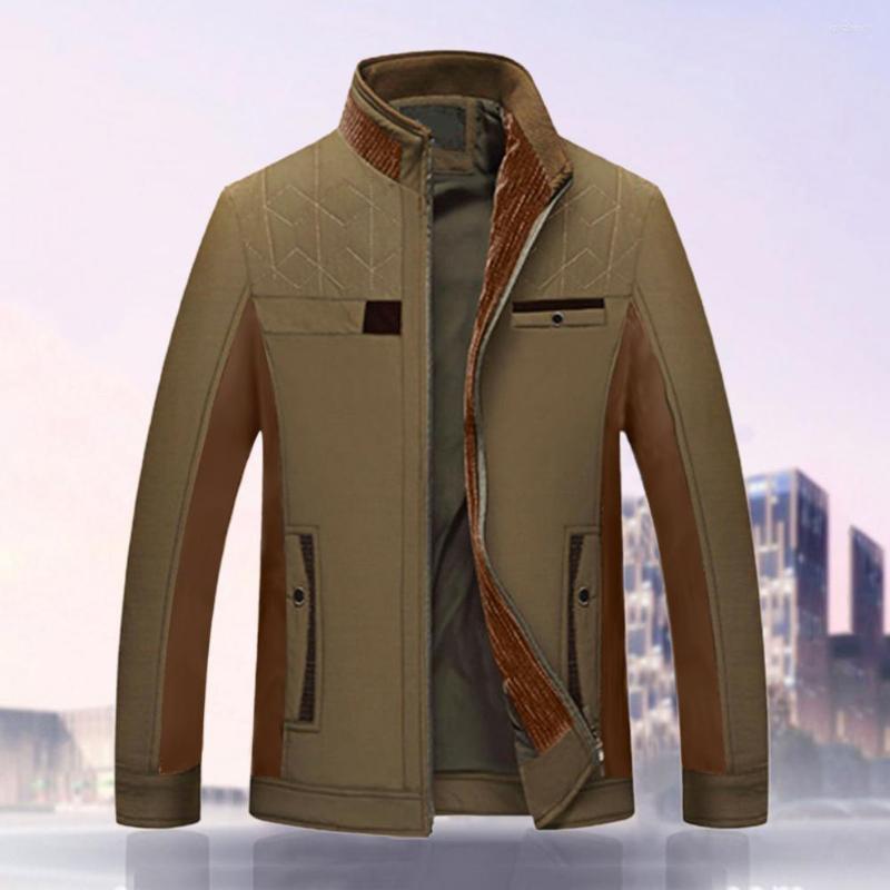 Men's Jackets Men Coat Stand Collar Windproof Solid Color Casual Open Front Middle-aged Warm Jacket For Autumn Winter Male Clothing, Black
Men's Jackets Men Coat Stand Collar Windproof Solid Color Casual Open Front Middle-aged Warm Jacket For Autumn Winter Male Clothing, Black