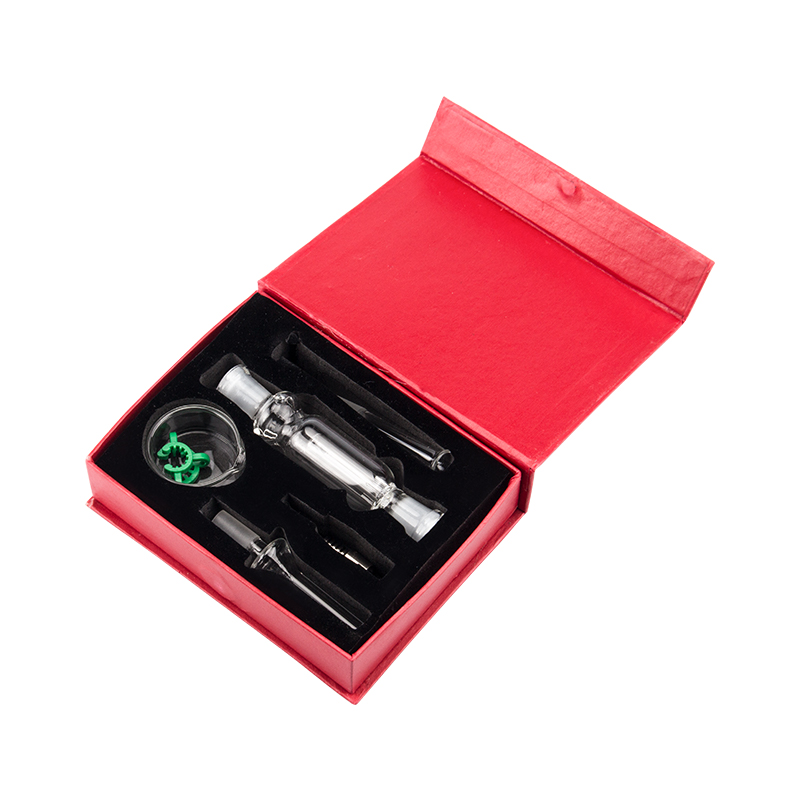 NC001 Hookah Smoking Pipes Portable Black Red Gift Box Glass Bong 10mm Titanium Nail Clip Dab Rig Dish Water Perc Bubbler Pipe
NC001 Hookah Smoking Pipes Portable Black Red Gift Box Glass Bong 10mm Titanium Nail Clip Dab Rig Dish Water Perc Bubbler Pipe