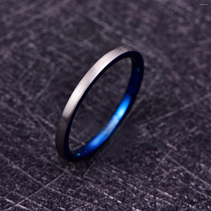 Wedding Rings JQUEEN 2mm Ring Blue Plated Stacking Tungsten Carbide Women Jewelry Band Brushed Finish Comfort Fit Size 5-10
Wedding Rings JQUEEN 2mm Ring Blue Plated Stacking Tungsten Carbide Women Jewelry Band Brushed Finish Comfort Fit Size 5-10
