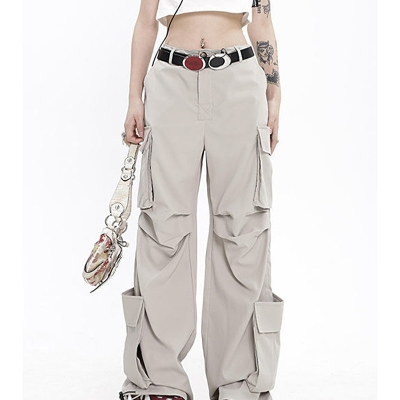 Women's Pants s Casual Streetwear Sweatpan Vintage HarajukuKorean Wide Leg Cargo High Waist Big Pockets loose straight pants Denim Trouser 221011, Gray
Women's Pants s Casual Streetwear Sweatpan Vintage HarajukuKorean Wide Leg Cargo High Waist Big Pockets loose straight pants Denim Trouser 221011, Gray