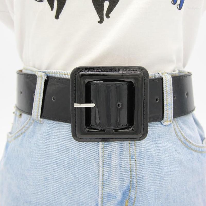 Belts Big Square Buckle Fashion Bright Patent Leather Waist Red Pin Buckles Wide Belt Ladies Casual Dress Waistbands For Women, White
Belts Big Square Buckle Fashion Bright Patent Leather Waist Red Pin Buckles Wide Belt Ladies Casual Dress Waistbands For Women, White