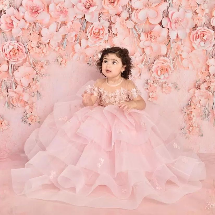 Pink Sheer Flower Girls Dresses For Weddings Tiered Ball Gown Pageant Gowns for Photoshoot Little Girl First Communion Dress, Royal blue
Pink Sheer Flower Girls Dresses For Weddings Tiered Ball Gown Pageant Gowns for Photoshoot Little Girl First Communion Dress, Royal blue