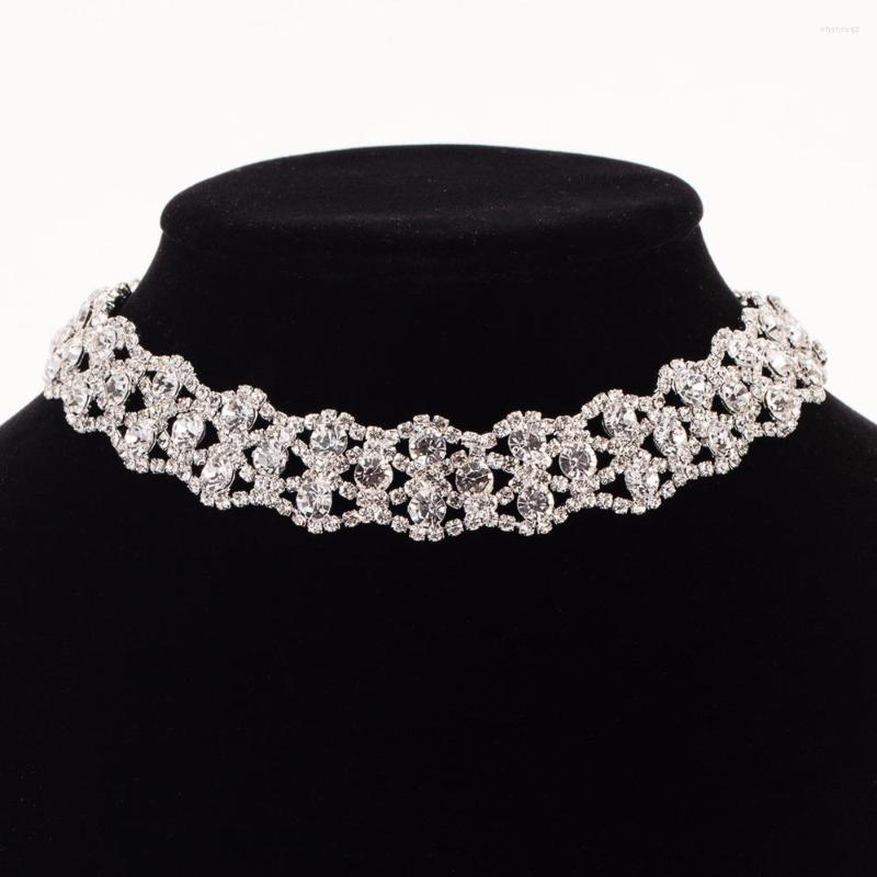 Choker Womens Rhinestone Necklace Crystal Chokers Collar Chocker Statement Necklaces Wedding For Birde N308
Choker Womens Rhinestone Necklace Crystal Chokers Collar Chocker Statement Necklaces Wedding For Birde N308