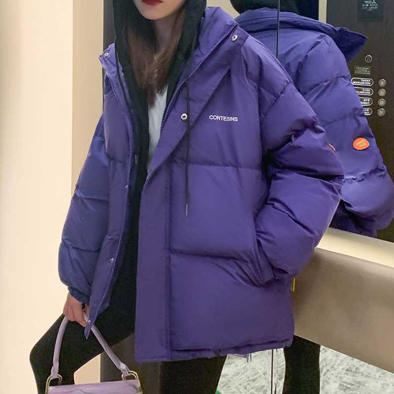 Women's Down Parkas AYUNSUE 2021 Winter Women Oversized Parkas Coat Fashion Solid Thick Warm Hooded padded Coat Casual Winter Outwear Jacket parkas T221011, Purple
Women's Down Parkas AYUNSUE 2021 Winter Women Oversized Parkas Coat Fashion Solid Thick Warm Hooded padded Coat Casual Winter Outwear Jacket parkas T221011, Purple