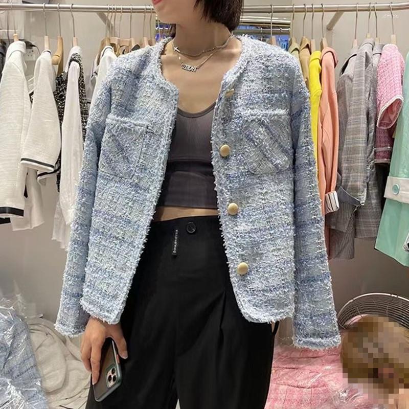 Women's Jackets 2022 Vintage Tweed Plaid Cropped Jacket Women Elegant Chic Long Sleeve Fashion Single-Breasted Woolen Outerwear, Photo color
Women's Jackets 2022 Vintage Tweed Plaid Cropped Jacket Women Elegant Chic Long Sleeve Fashion Single-Breasted Woolen Outerwear, Photo color