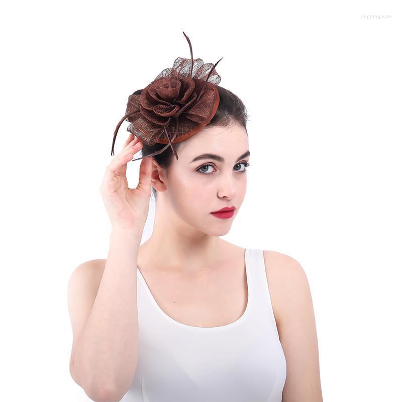 Headpieces Handmade Bridal Small Hat Feather Flower Hair Accessories Wedding Banquet Elegent Vintage Cheongsam Headdress
Headpieces Handmade Bridal Small Hat Feather Flower Hair Accessories Wedding Banquet Elegent Vintage Cheongsam Headdress