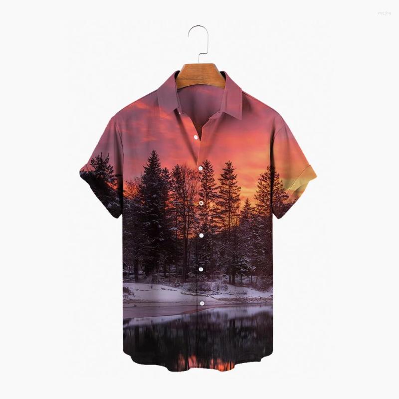 Men' Casual Shirts Men' 3d Printed Shirt Retro Forest Street Clothing Short-sleeved Buttons Harajuku Lapel Hawaiian Summer, Zl-429
Men' Casual Shirts Men' 3d Printed Shirt Retro Forest Street Clothing Short-sleeved Buttons Harajuku Lapel Hawaiian Summer, Zl-429