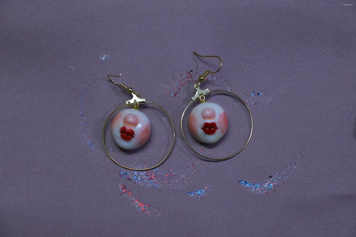 Hoop Earrings For Women Vintage Ceramics Pendientes Red Lips Earing Women's Oorbellen Cute Aesthetic Y2k Jewelry 2022 Trending
Hoop Earrings For Women Vintage Ceramics Pendientes Red Lips Earing Women's Oorbellen Cute Aesthetic Y2k Jewelry 2022 Trending
