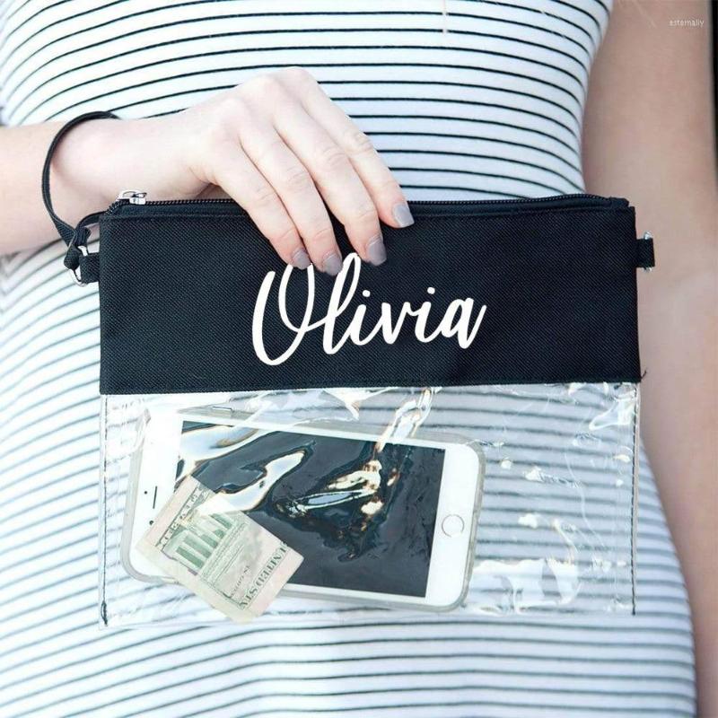 Cosmetic Bags Personalized Monogrammed Stadium Clutch Clear Zip Pouch Custom Game Day Crossbody Tote Bag Birthday Purse Gift, Black
Cosmetic Bags Personalized Monogrammed Stadium Clutch Clear Zip Pouch Custom Game Day Crossbody Tote Bag Birthday Purse Gift, Black