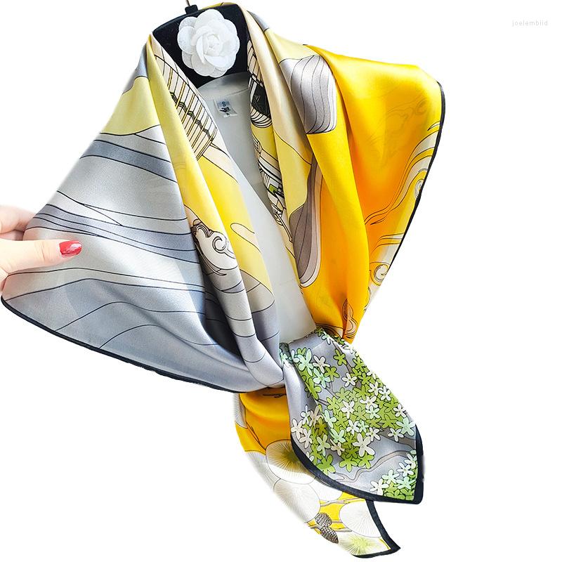 Scarves YHFJ9090YYSF Fashion National Wind Korean-Style Bandana Shawl Women's Small Square Silk Scarf
Scarves YHFJ9090YYSF Fashion National Wind Korean-Style Bandana Shawl Women's Small Square Silk Scarf