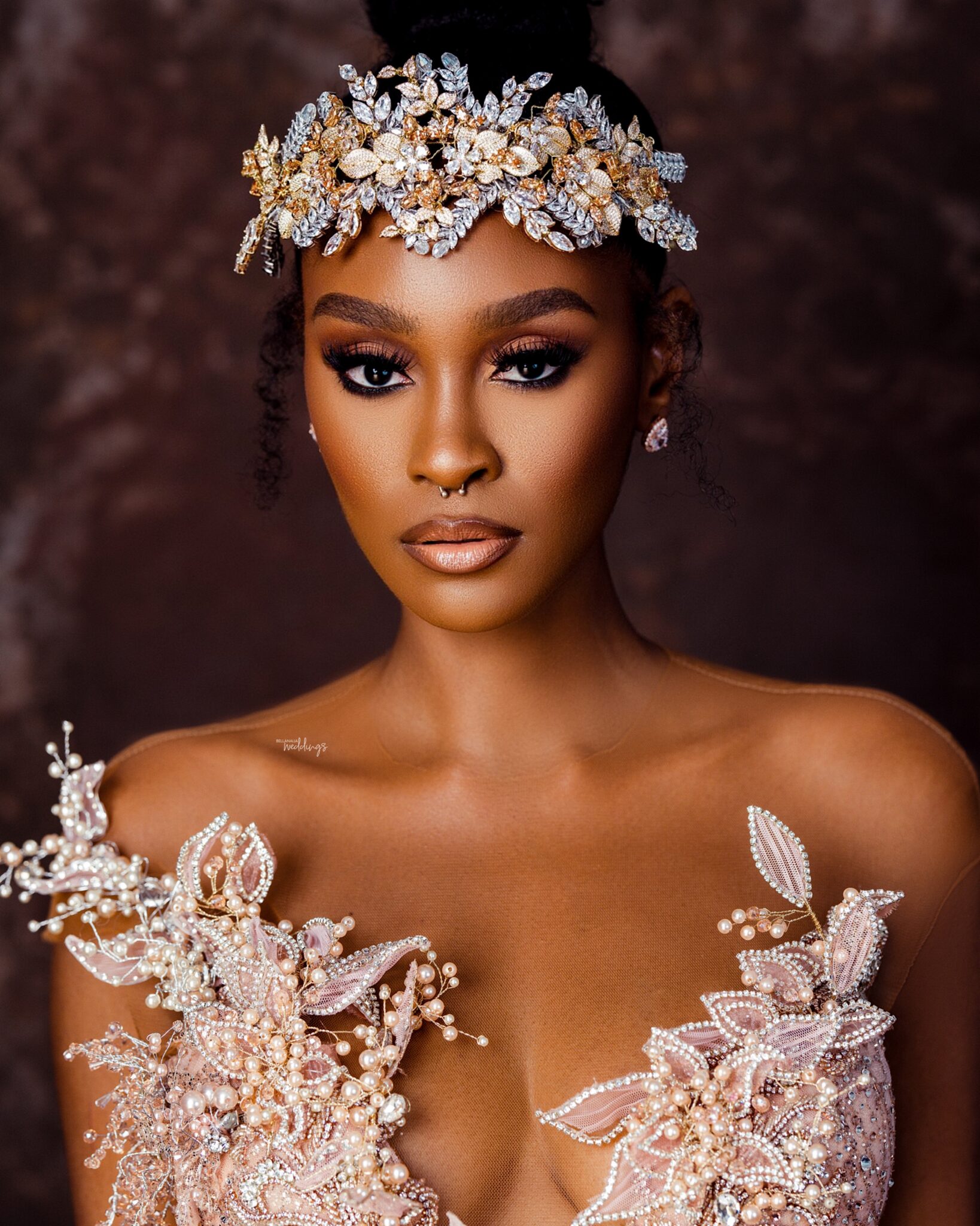 Arabic Aso Ebi Mermaid Wedding Dresses Beaded Crystals Lace Appliques Bridal Gown Custom Made Split Ruffles Luxurious Wedding Gowns
