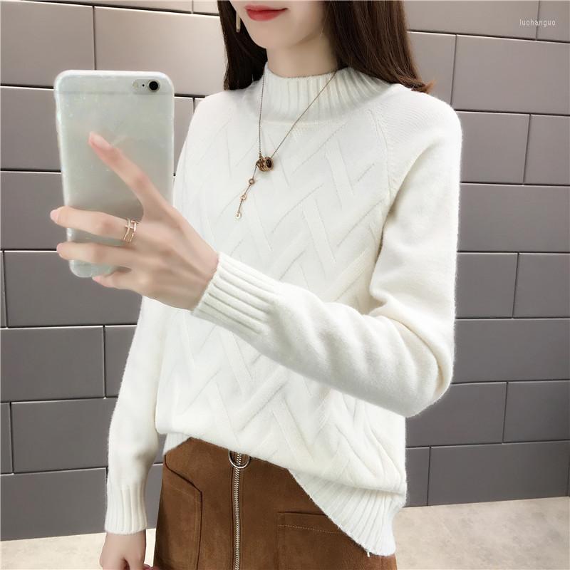 Women' Sweaters Autumn Half Turtleneck Knit Sweater Women Long Sleeve Pullovers Knitwear Jumper Sueter Feminino Bottoming Shirt Female, Blue
Women' Sweaters Autumn Half Turtleneck Knit Sweater Women Long Sleeve Pullovers Knitwear Jumper Sueter Feminino Bottoming Shirt Female, Blue