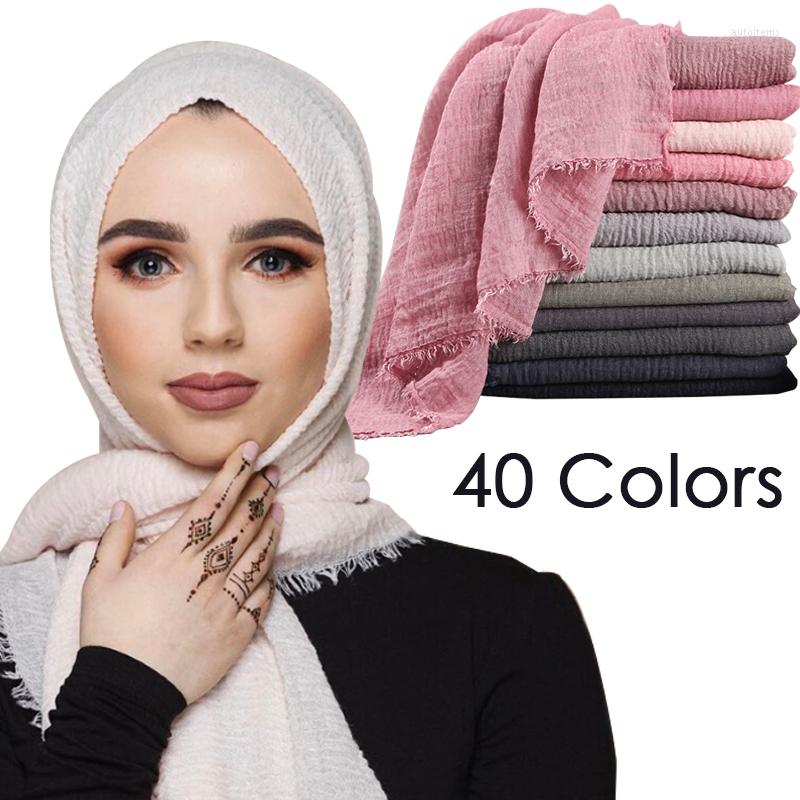 Scarves 175 70cm Soft Cotton Linen Shawls Women Muslim Crinkle Hijab Scarf Femme Musulman Islamic Wraps Headscarf Wholesale Price
Scarves 175 70cm Soft Cotton Linen Shawls Women Muslim Crinkle Hijab Scarf Femme Musulman Islamic Wraps Headscarf Wholesale Price