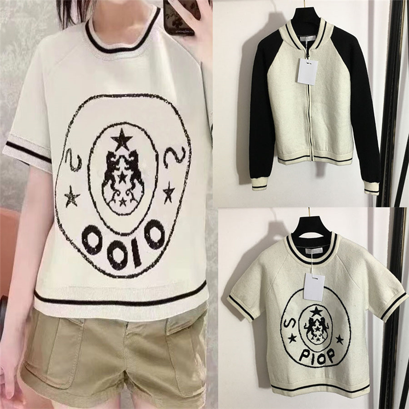 Wool Knitted Cardigan T Shirts Sweaters For Women Designer Jacquard Letter Pullover Tops Fashion Lady Knitting Sweater Clothes, Extra shipping/no ship
Wool Knitted Cardigan T Shirts Sweaters For Women Designer Jacquard Letter Pullover Tops Fashion Lady Knitting Sweater Clothes, Extra shipping/no ship