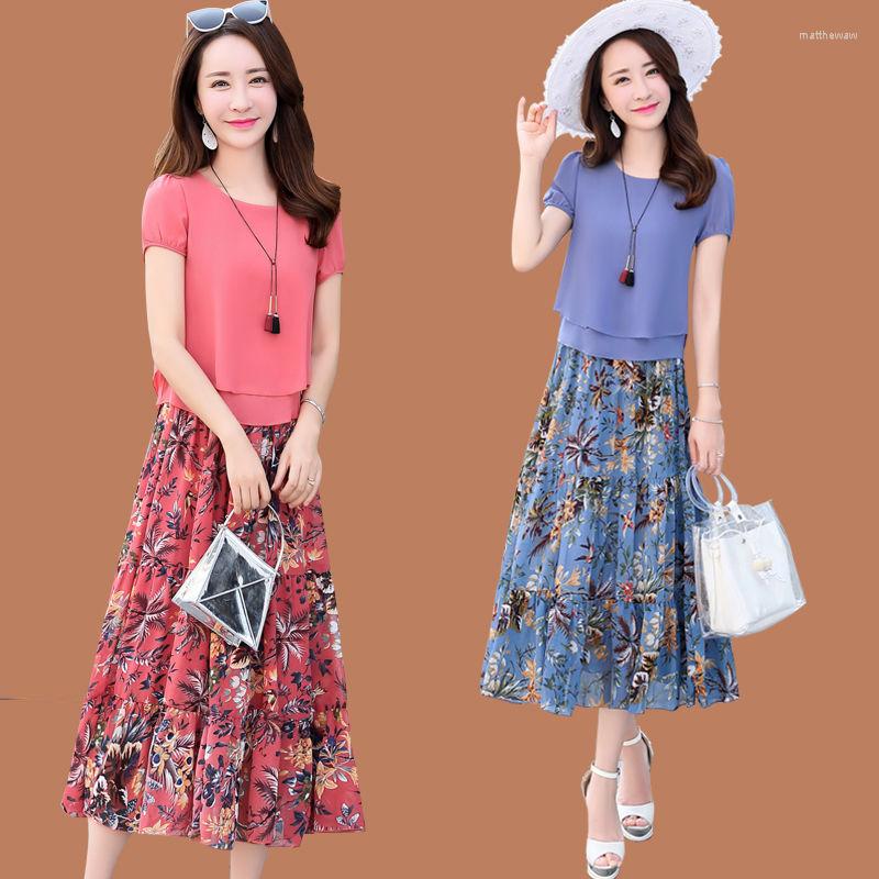 Work Dresses 2022 Summer Two Piece Sets Women Top Skirts Suits Casual Loose Elegant Short Sleeve Printing Skirt 2 Pcs Suit X76, Zi
Work Dresses 2022 Summer Two Piece Sets Women Top Skirts Suits Casual Loose Elegant Short Sleeve Printing Skirt 2 Pcs Suit X76, Zi