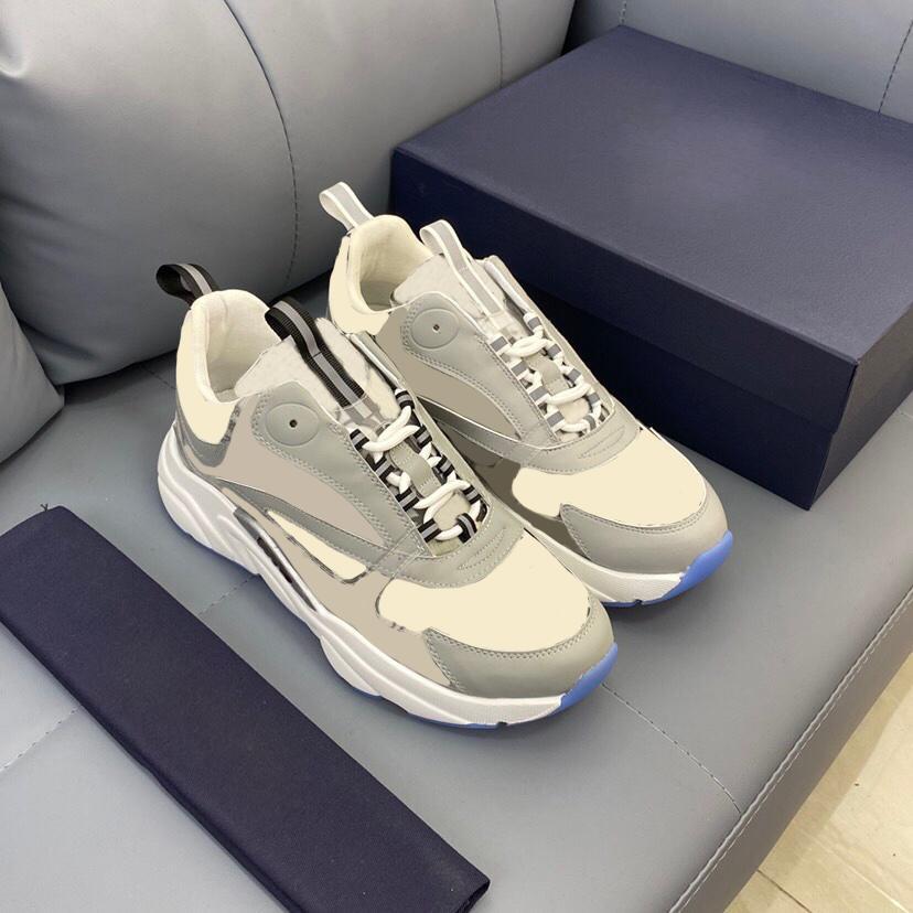 Designer B22 Sneakers Calfskin Mens Women Casual Shoes Vintage Sneakers Canvas Trainers Retro Luxury Unisex Low Fashion Shoe
