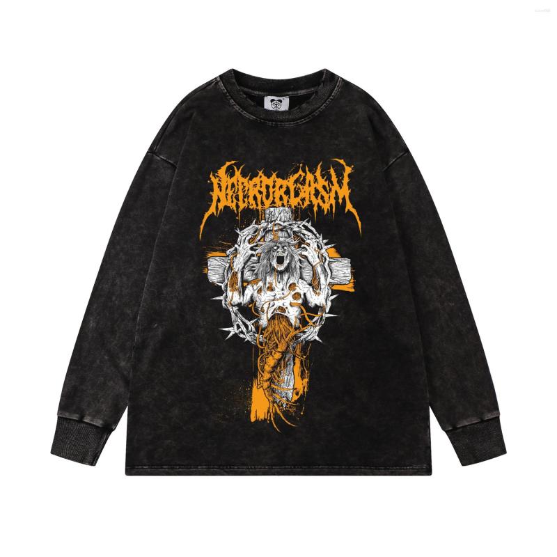 Men's T Shirts Men's T-shirts Streetwear Hip Hop Oversize Washed T-Shirt Devil's Cross Print Long Sleeve Cotton Tshirt Harajuku, Xyw19
Men's T Shirts Men's T-shirts Streetwear Hip Hop Oversize Washed T-Shirt Devil's Cross Print Long Sleeve Cotton Tshirt Harajuku, Xyw19