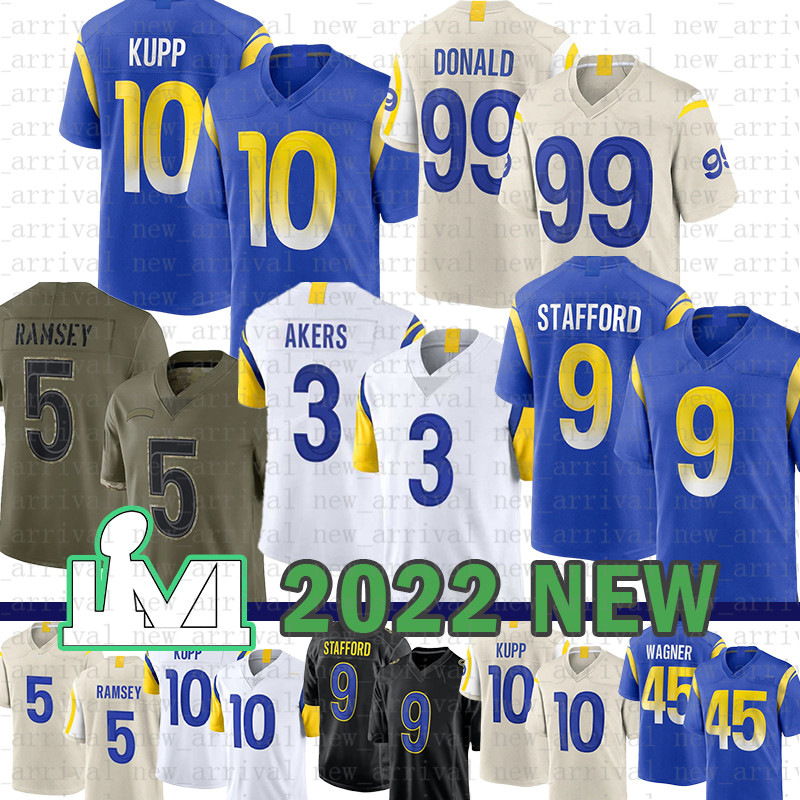 Aaron Donald Cooper Kupp Football Jersey Cam Akers Matthew Stafford Jalen Ramsey Bobby Wagner Van Jefferson Rams John Wolford Terrell Burgess Tyler Higbee, 2022 mens
Aaron Donald Cooper Kupp Football Jersey Cam Akers Matthew Stafford Jalen Ramsey Bobby Wagner Van Jefferson Rams John Wolford Terrell Burgess Tyler Higbee, 2022 mens