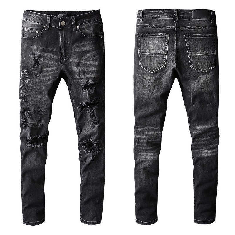 Man Skinny Fits Jeans Denim Letter Embroidery Black Knee Ripped with Hole Slim for Guys Mens Biker Moto Straight Leg Fashion Distress, 698
Man Skinny Fits Jeans Denim Letter Embroidery Black Knee Ripped with Hole Slim for Guys Mens Biker Moto Straight Leg Fashion Distress, 698