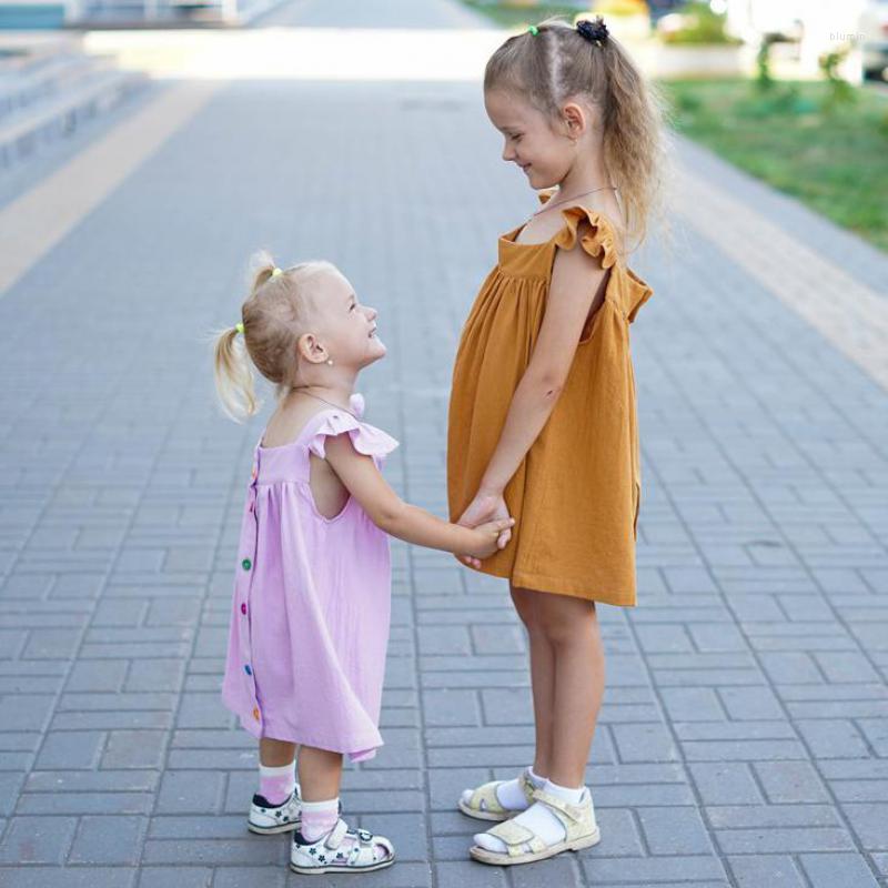 Girl Dresses 2022 Summer Literary Petal Sleeves Loose Baby Strap Princess Children Girls Linen Suspender Dress, Black
Girl Dresses 2022 Summer Literary Petal Sleeves Loose Baby Strap Princess Children Girls Linen Suspender Dress, Black