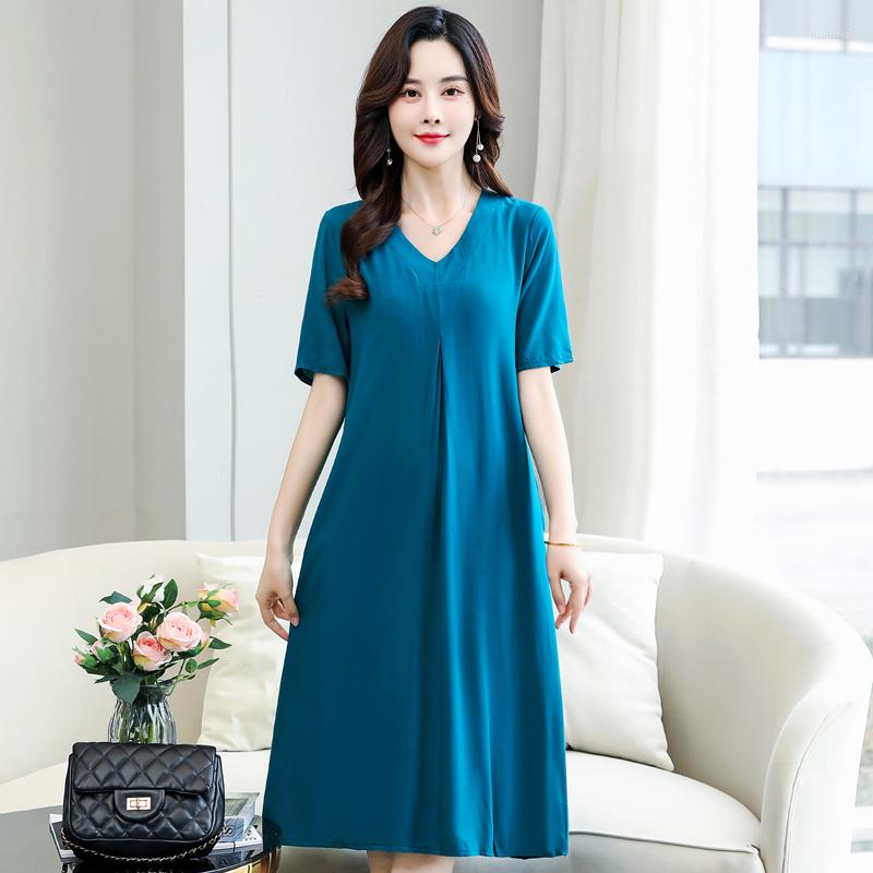 Party Dresses Casual Women's Summer 2022 Loose V-Neck Elegant Vintage Midi Dress Ladies Short Sleeve Basic Sundress, Black
Party Dresses Casual Women's Summer 2022 Loose V-Neck Elegant Vintage Midi Dress Ladies Short Sleeve Basic Sundress, Black