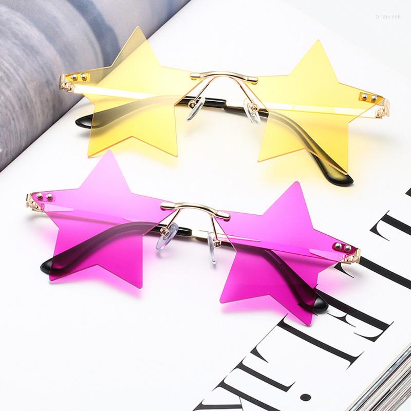 Sunglasses Vintage Unique Star Shape Mirror Rimless Women Fashion Clear Ocean Lens Eyewear Men Trending Sun Glasses Shades
Sunglasses Vintage Unique Star Shape Mirror Rimless Women Fashion Clear Ocean Lens Eyewear Men Trending Sun Glasses Shades