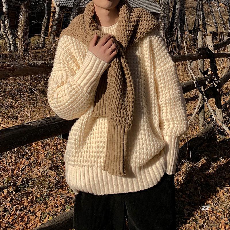 Men's Sweaters Winter Thick Sweater Men Warm Fashion Casual O-neck Knitted Pullover Korean Loose Long Sleeve Mens Jumper Clothes, Black
Men's Sweaters Winter Thick Sweater Men Warm Fashion Casual O-neck Knitted Pullover Korean Loose Long Sleeve Mens Jumper Clothes, Black