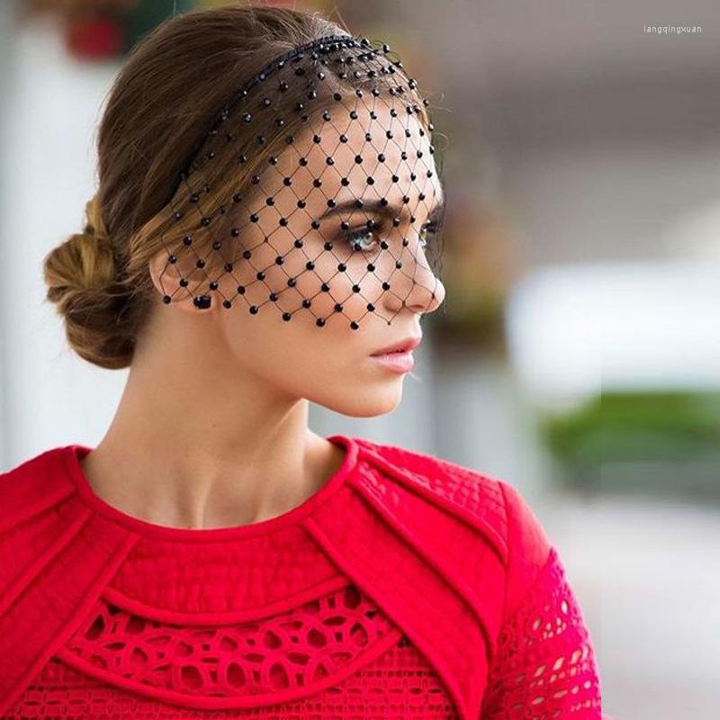 Headpieces White Headband Veil For Bridal Crystal Beaded Birdcage Black Face Net Mask Hair Accessorie Veils Charming Wedding Fascinator
Headpieces White Headband Veil For Bridal Crystal Beaded Birdcage Black Face Net Mask Hair Accessorie Veils Charming Wedding Fascinator