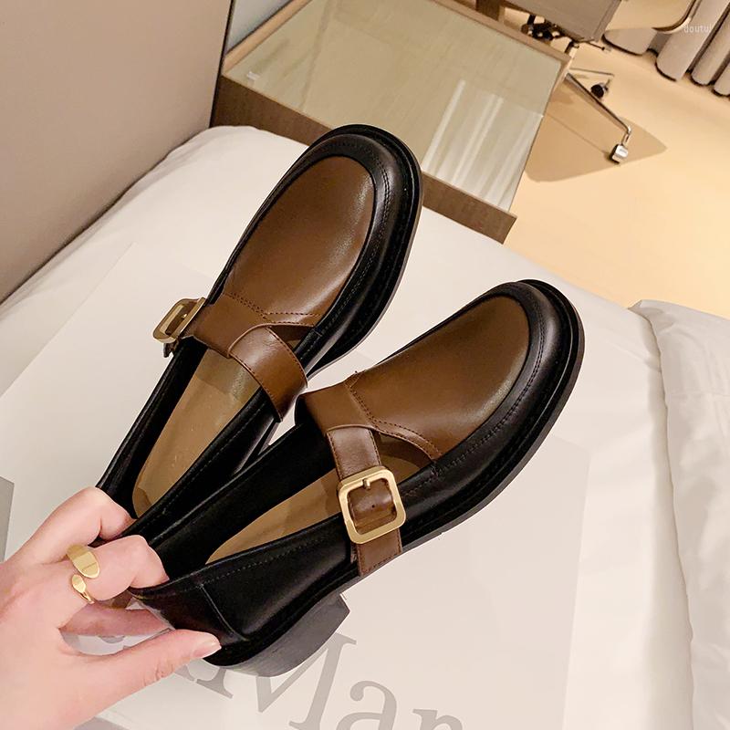 Dress Shoes Spring Split Leather Womens Loafers Mix Color Buckle Decoration Women Pumps Fashion Square Heels Ladies Casual, Brown
Dress Shoes Spring Split Leather Womens Loafers Mix Color Buckle Decoration Women Pumps Fashion Square Heels Ladies Casual, Brown