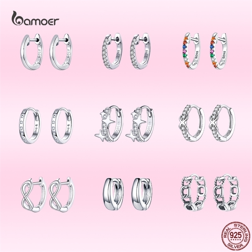 Hoop Huggie Earrings for Women Trendy Styles Genuine 925 Sterling Silver Simple Anti-allergy Fashion Weddings Jewelry 221010 
Hoop Huggie Earrings for Women Trendy Styles Genuine 925 Sterling Silver Simple Anti-allergy Fashion Weddings Jewelry 221010