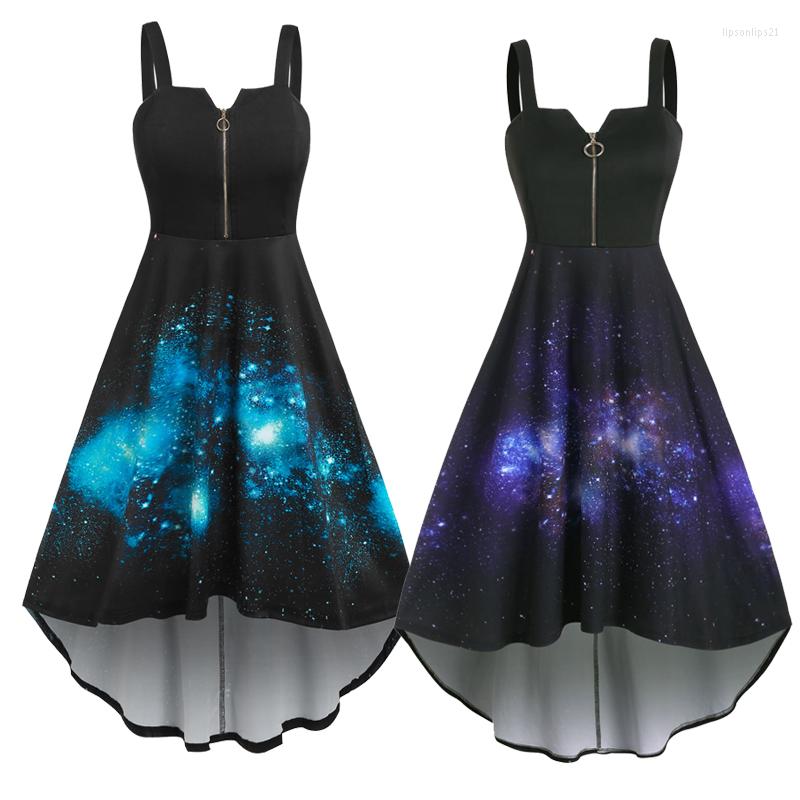 Casual Dresses Women's Sleeveless Spaghetti Strap Print Tie Dry Asymmetrical Hem Cocktail Swing With Zipper Wedding Party Dress, Blue
Casual Dresses Women's Sleeveless Spaghetti Strap Print Tie Dry Asymmetrical Hem Cocktail Swing With Zipper Wedding Party Dress, Blue