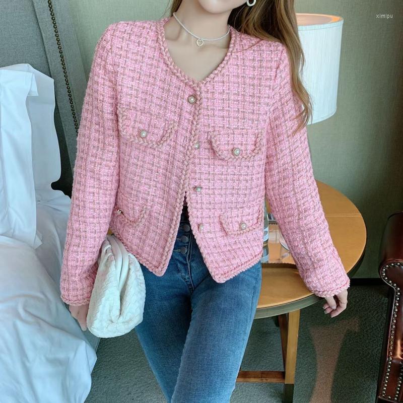 Women's Jackets 2022 Women Korea Chic Cropped Tweed Jacket Spring Elegant Ladies Long Sleeve Vintage Coats Female Round-Neck Outerwear, Photo color
Women's Jackets 2022 Women Korea Chic Cropped Tweed Jacket Spring Elegant Ladies Long Sleeve Vintage Coats Female Round-Neck Outerwear, Photo color