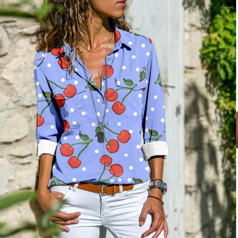 Women's T Shirts Cross Border Women's Fruit Pattern Print Loose Casual Long Sleeve Shirt, Ivory 
Women's T Shirts Cross Border Women's Fruit Pattern Print Loose Casual Long Sleeve Shirt, Ivory