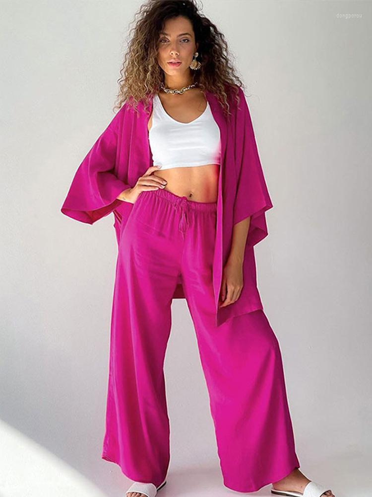 Women' Tracksuits Cardigan Wide Leg Pants Women Outfit Elegant Batwing Sleeve Shirt And Lace Up Trouser Suit Female 2022 Loose Lady Two, Blue
Women' Tracksuits Cardigan Wide Leg Pants Women Outfit Elegant Batwing Sleeve Shirt And Lace Up Trouser Suit Female 2022 Loose Lady Two, Blue