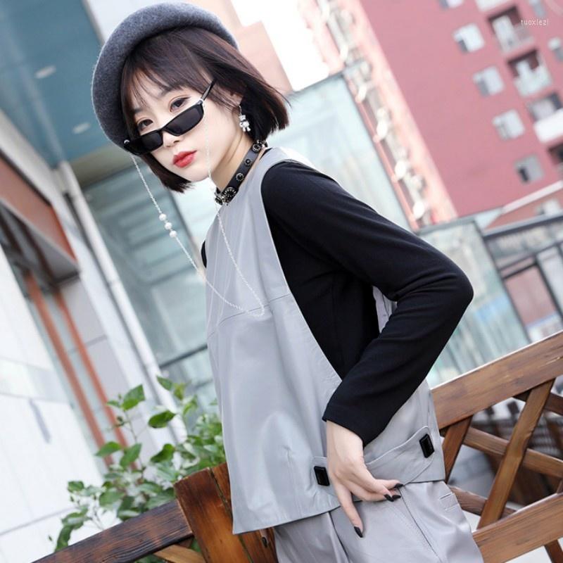 Women's Vests Casual Women Autumn Sleeveless Sheepskin Vest Tops Pullover Open Genuine Leather Streetwear O Neck Waistcoat Outwear Coat, Black
Women's Vests Casual Women Autumn Sleeveless Sheepskin Vest Tops Pullover Open Genuine Leather Streetwear O Neck Waistcoat Outwear Coat, Black