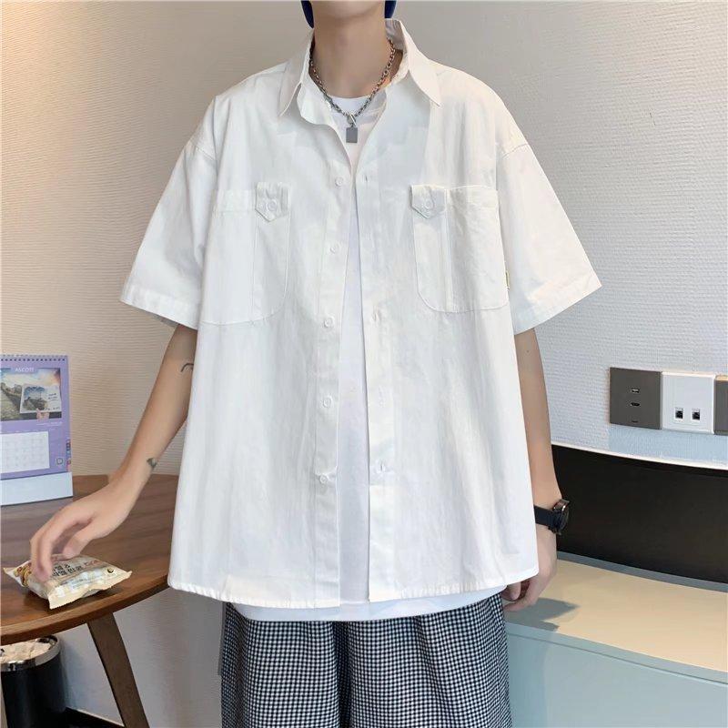 Men's Casual Shirts Japanese Shirt Men's 2022 Summer Design Pocket Ins All-match Turn-down Collar Short Sleeve Simple ZCSMLL, White
Men's Casual Shirts Japanese Shirt Men's 2022 Summer Design Pocket Ins All-match Turn-down Collar Short Sleeve Simple ZCSMLL, White