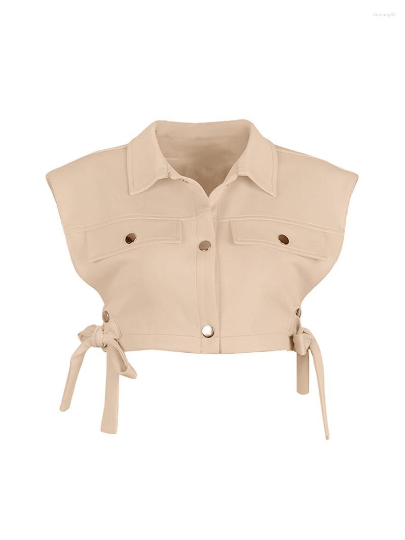 Women's Vests Women S Stand Collar Lightweight Vest Adjustable Strap Soft Zip Up Pocket Sleeveless Navel Short Jacket, White
Women's Vests Women S Stand Collar Lightweight Vest Adjustable Strap Soft Zip Up Pocket Sleeveless Navel Short Jacket, White
