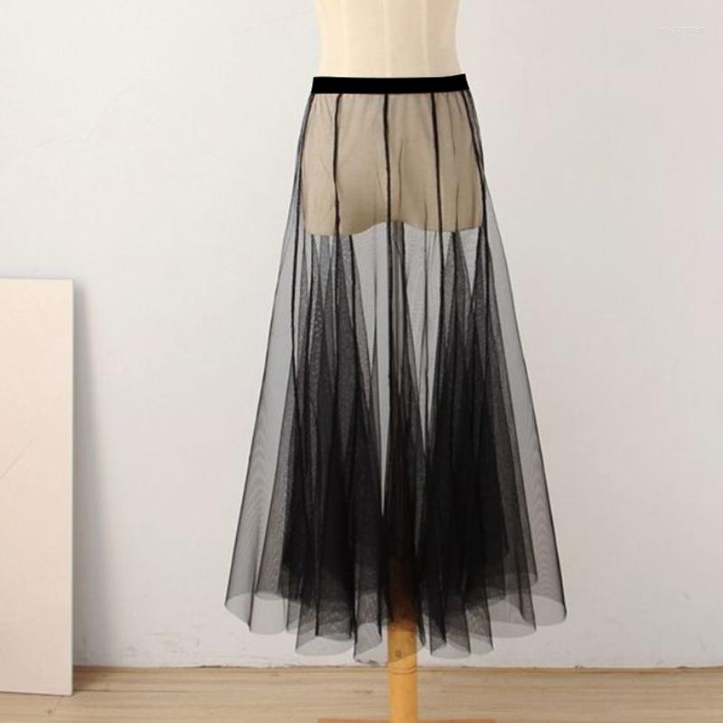 Skirts Ultra-thin Sexy Outer Women Summer Mesh Single Layer Transparent Cover Skirt Long Voile Underskirt 80/90cm, A-black
Skirts Ultra-thin Sexy Outer Women Summer Mesh Single Layer Transparent Cover Skirt Long Voile Underskirt 80/90cm, A-black