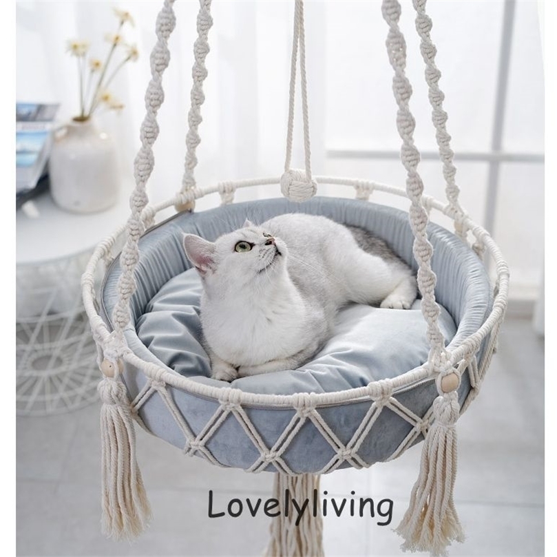 Cat Beds Furniture Big 40x120cm Hammock Window rame Cute Pet House Tent Kitten Accessories with Toys Collars Balls 221010