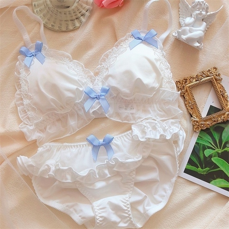 Bras Sets Lolita Girls Underwear Cute Panties Sleep Intimates Sweet Kawaii Lace Comfortable Lovely Lingerie 221010, White
Bras Sets Lolita Girls Underwear Cute Panties Sleep Intimates Sweet Kawaii Lace Comfortable Lovely Lingerie 221010, White