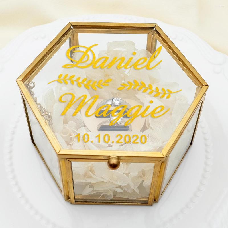 Jewelry Pouches Custom Eternal Flower Ring Holder DIY Wedding Box Hexagonal Glass Geometrical Storage Engagement Gift
Jewelry Pouches Custom Eternal Flower Ring Holder DIY Wedding Box Hexagonal Glass Geometrical Storage Engagement Gift