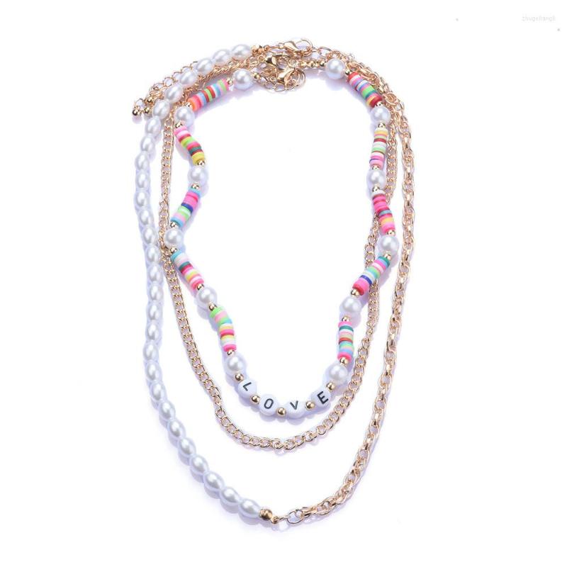 Choker 2022 Bohemian Handmade Stitched Soft Clay & Pearl Beaded Letter LOVE Necklace For Woman Holiday Casual Jewelry
Choker 2022 Bohemian Handmade Stitched Soft Clay & Pearl Beaded Letter LOVE Necklace For Woman Holiday Casual Jewelry