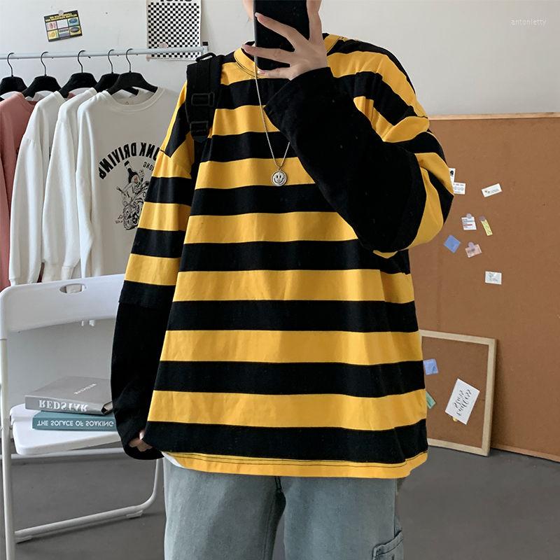 Men's T Shirts 3 Colors T-shirt Mens Oversize Printed Stripe Long Sleeve Fake Two Tops Casual Sports Shirt Loose Student Male Clothes Spring, Blue
Men's T Shirts 3 Colors T-shirt Mens Oversize Printed Stripe Long Sleeve Fake Two Tops Casual Sports Shirt Loose Student Male Clothes Spring, Blue