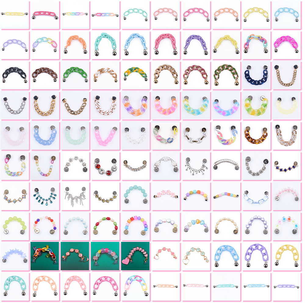 Shoe Parts Accessories Wholesale Bling chain croc charm Metal Resin Rock Chains Sandal Decorations Charms for kids christmas gifts
Shoe Parts Accessories Wholesale Bling chain croc charm Metal Resin Rock Chains Sandal Decorations Charms for kids christmas gifts