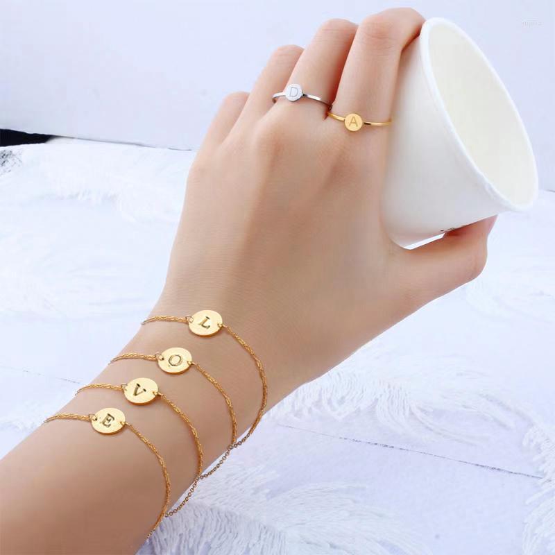 Link Bracelets Stainless Steel Bracelet For Women Letter Adjustable Chain Gift Couple DIY Jewelry Accessories Wholesale
Link Bracelets Stainless Steel Bracelet For Women Letter Adjustable Chain Gift Couple DIY Jewelry Accessories Wholesale