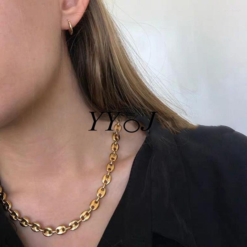 Choker Coffee Bean Bold Chunky Chain Necklace For Women Stainless Steel Gold Plated Minimalist Punk Hip-hop Sweater Cool
Choker Coffee Bean Bold Chunky Chain Necklace For Women Stainless Steel Gold Plated Minimalist Punk Hip-hop Sweater Cool