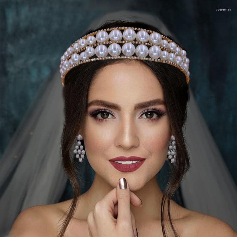 Headpieces Handmade Pearls Headband Tiara Crown Wedidng Hair Accessories Women's Rhinestone Hairbands Jewelry Bride HeadpiecesHeadpieces
Headpieces Handmade Pearls Headband Tiara Crown Wedidng Hair Accessories Women's Rhinestone Hairbands Jewelry Bride HeadpiecesHeadpieces